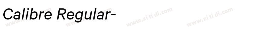 Calibre Regular字体转换